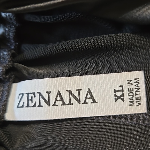 A24 Zenana Outfitters Casual Vegan Leather High Waisted Black Skater Skirt Sz XL - Picture 8 of 10